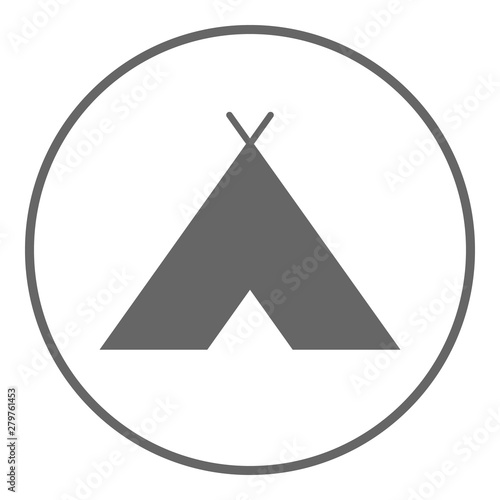 Wigwam icon. Camping symbol. Vector.