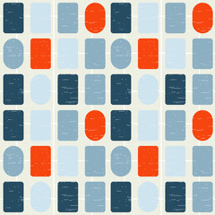 Keuken achterwand Jaren 50 patronen Pastel retro vormen vintage textuur  © dinadankersdesign
