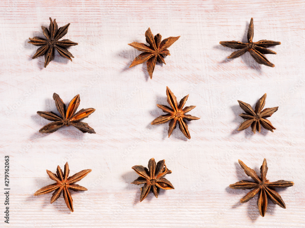 Anise (Anisum vulgare) on a wooden background Anise (Anisum vulgare) on a wooden background