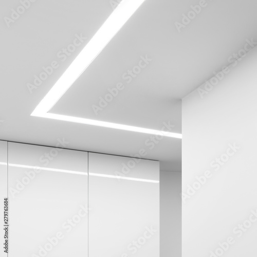 Wallpaper Mural Modern interior with led light Torontodigital.ca