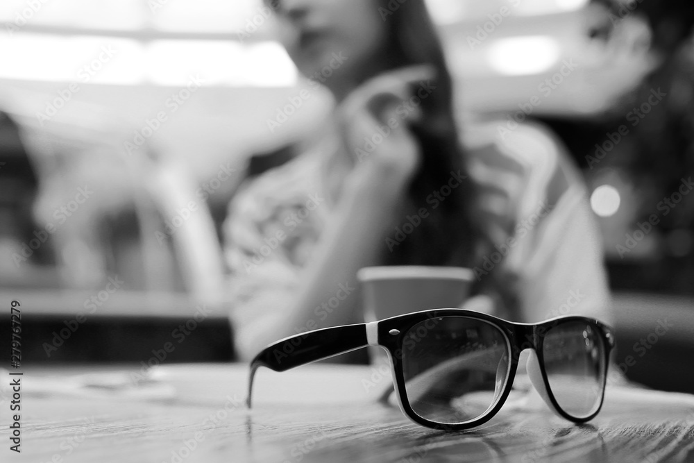 Girls shopping black and white photo Girls shopping black and white photo
