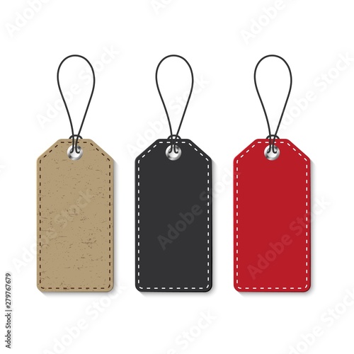 Realistic sale, discount tag. Isolated sale tag.