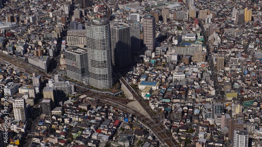 Fototapeta premium aerial view of new york city