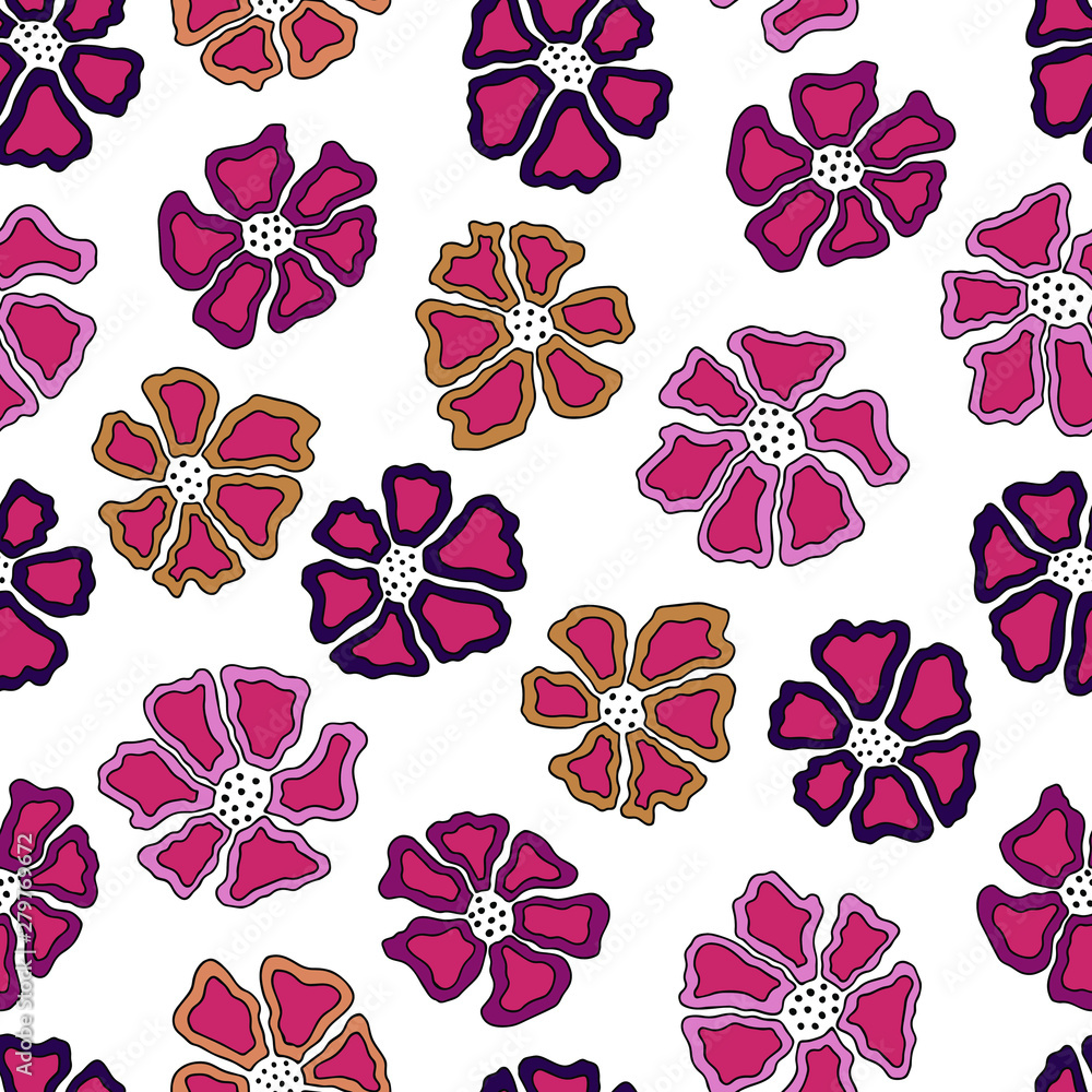 seamless floral pattern hand-drawn, vector illustrations. eps10 seamless floral pattern hand-drawn, vector illustrations. eps10