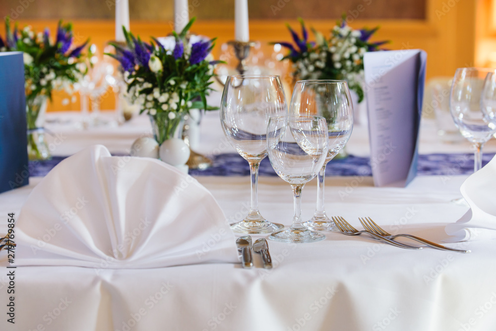 decorated evet table in the castle at celebration