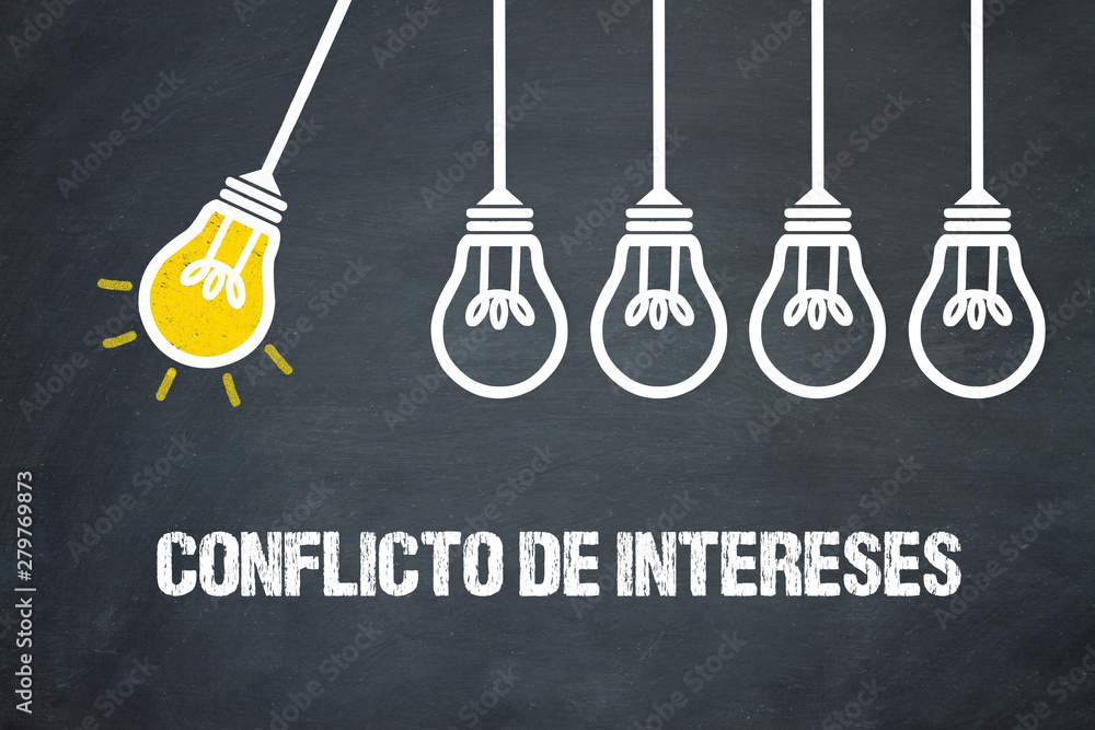 Fototapeta premium Conflicto de intereses 