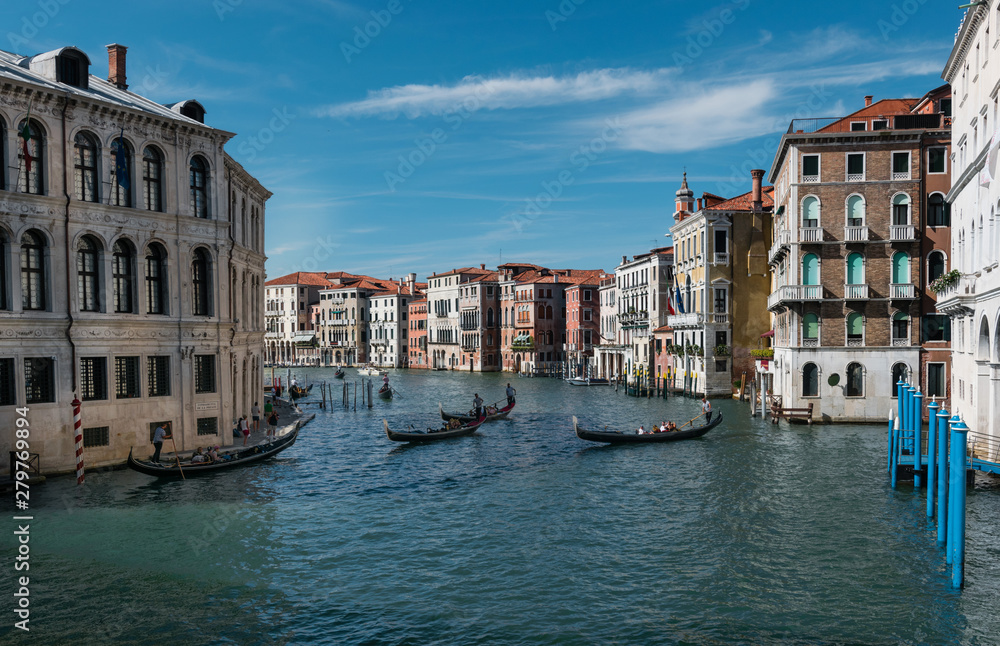 View from the Rialto Bridge Venice, italy