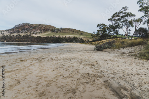 Seven Mile beach in Tasmania  Australia