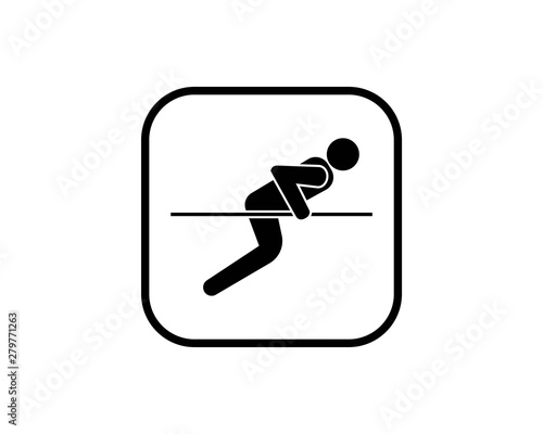 Triceps dip exercise monochrome icon in glyph style. exercise in the fitness center to form the arms and triceps muscles to be large, strong and muscular.- vector