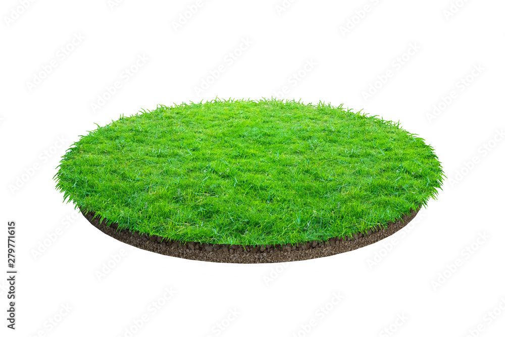 Abstract green grass texture for background. Circle green grass pattern ...