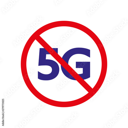 Stop 5G, fifth generation wireless broadband technology. EPS 10