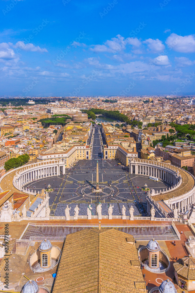 Rome Panorama from St.Peters Basilica