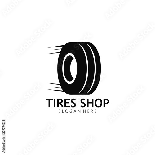 Set of tires logo vector icon illustration template design 