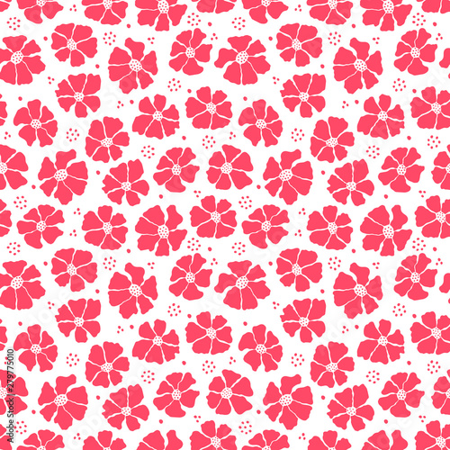 seamless floral pattern hand-drawn, vector illustrations. eps10