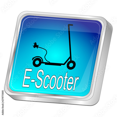 E-Scooter Button - 3D illustration