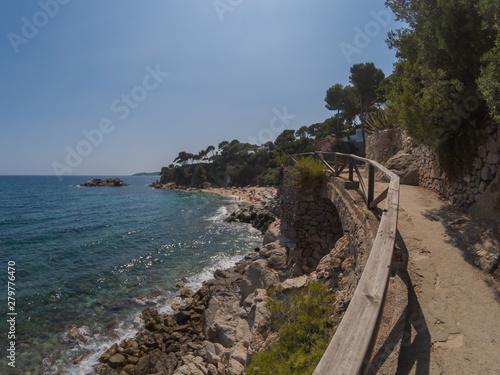 Cami de ronda, Path that surrounds the beaches of the Costa Brava, Spain