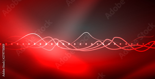 Neon lines shiny glowing background