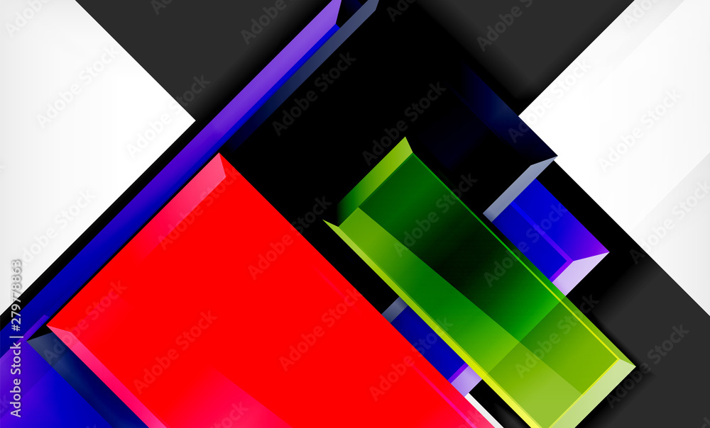 Colorful square and rectangle blocks background Colorful square and rectangle blocks background