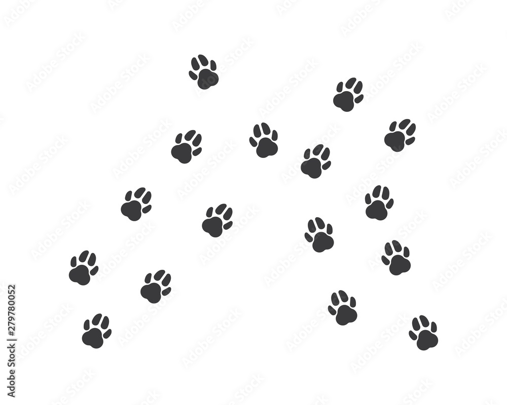 paw logo icon of pet vector paw logo icon of pet vector