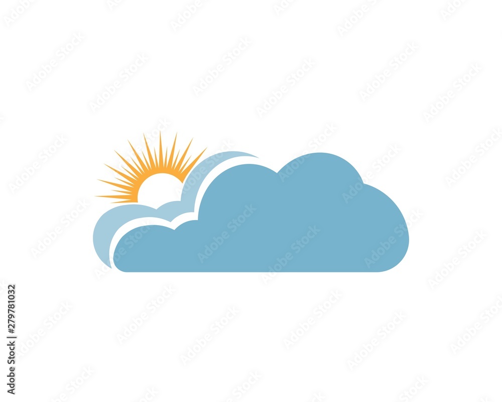 Cloud Logo vector icon illustration design Cloud Logo vector icon illustration design
