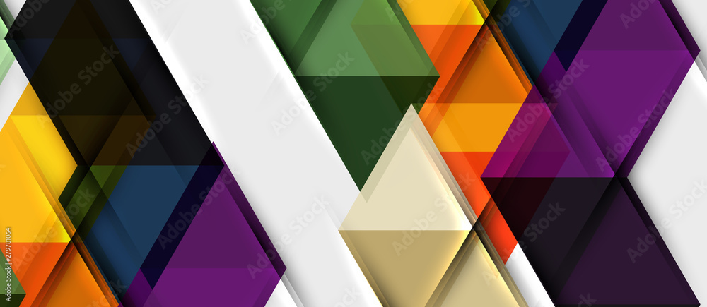 Triangle geometrical modern business presentation design template Triangle geometrical modern business presentation design template