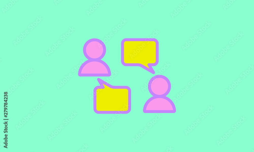 Web line icon. Business; Negotiations, dialog Web line icon. Business; Negotiations, dialog