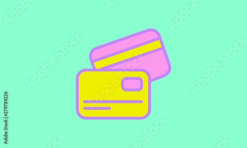 Web line icon. Business; Credit card