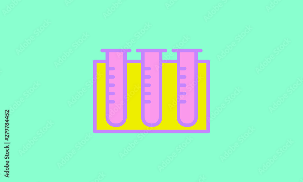 Web line icon. Tubes, medical research Web line icon. Tubes, medical research