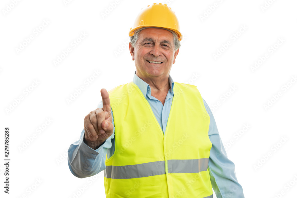 Builder touching invisible screen