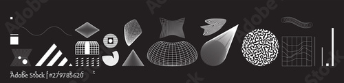 Vector Abstract Shape Geometric universal design form
