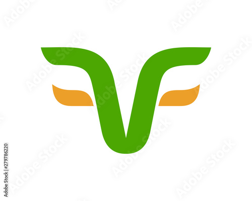 FF letter wing logo 3