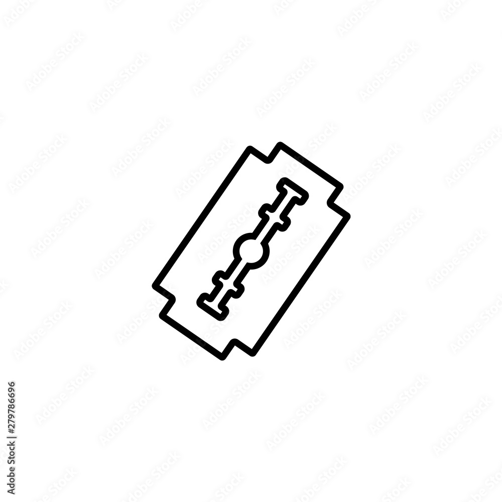 icon of disposable blade. vector illustration icon of disposable blade. vector illustration