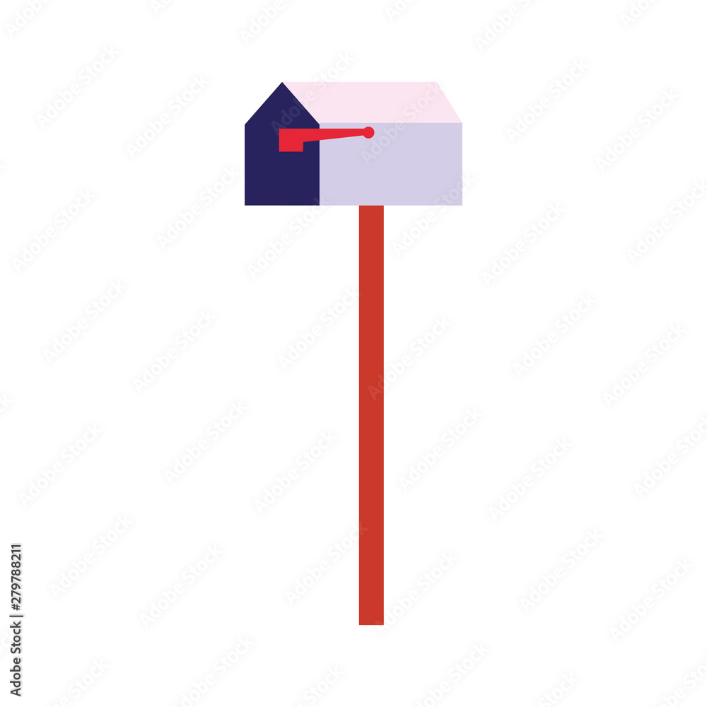 mailbox correspondence on white background mailbox correspondence on white background