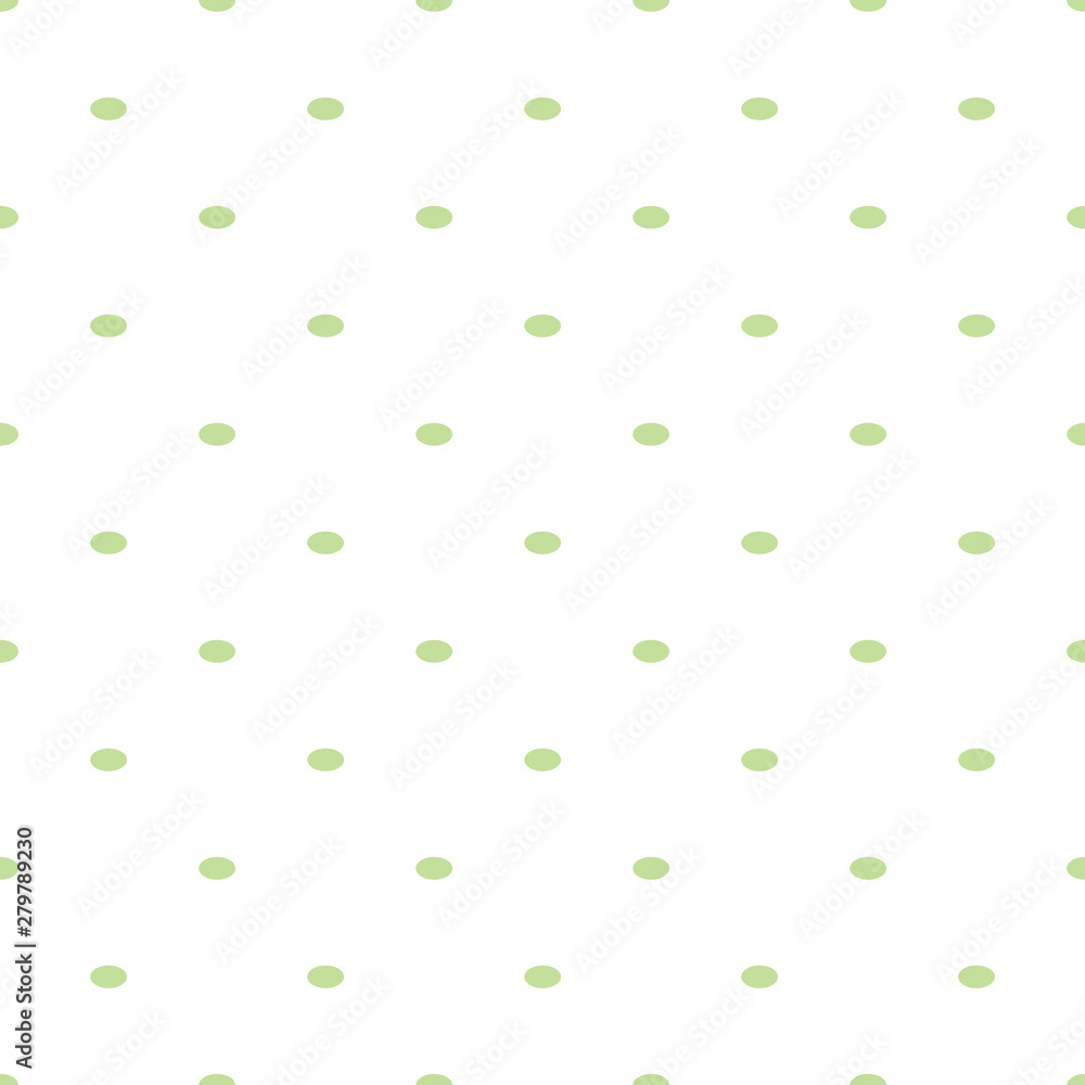 Light green oval polka dot seamless pattern on the white background, abstract geometrical simple image illustration Light green oval polka dot seamless pattern on the white background, abstract geometrical simple image illustration