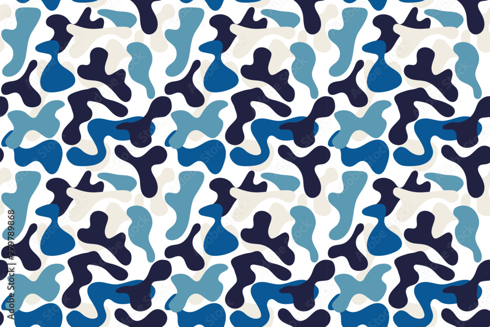 Military blue camouflage pattern