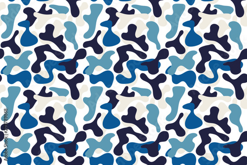 Military blue camouflage pattern