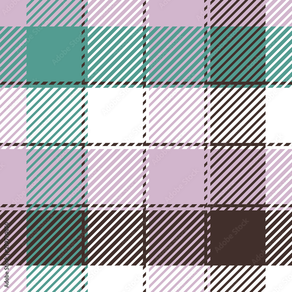 Plaid or tartan vector is background or texture in many color Plaid or tartan vector is background or texture in many color