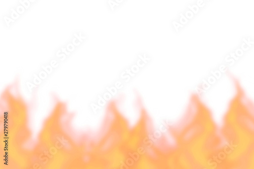 Illustration of flame. White background. 炎のイラスト 白背景