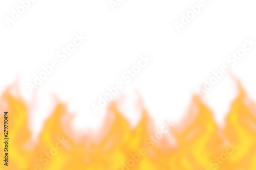 Illustration of flame. White background. 炎のイラスト 白背景