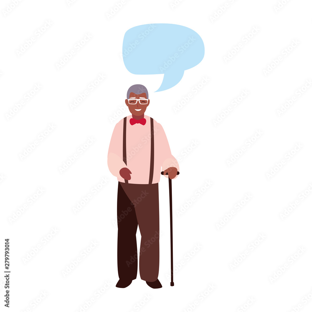 elderly man with walk stick elderly man with walk stick