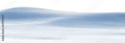 Obraz na plátně Snowy white clean snow texture