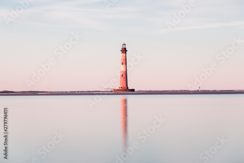 Morris Island Lighthouse at sunrise, South Carolina, USA © Nickolay Khoroshkov