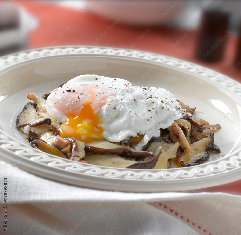 Setas con huevo. mushrooms with egg Setas con huevo. mushrooms with egg