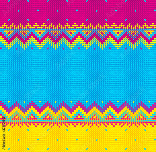 Ugly sweater Merry Christmas party ornament background seamless pattern