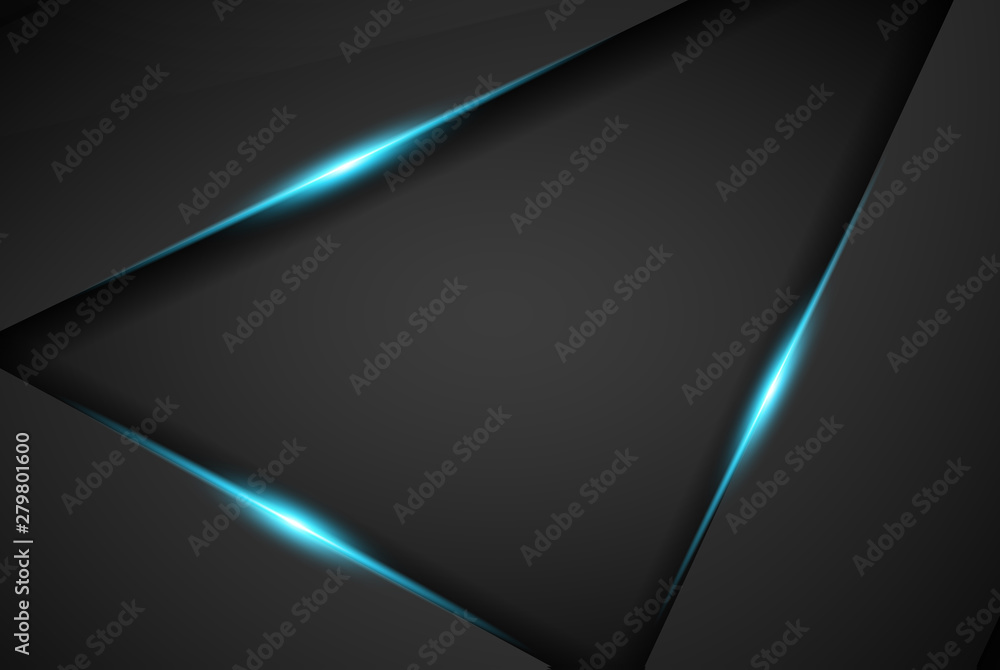 Black metallic background with blue shiny - Vector Black metallic background with blue shiny - Vector