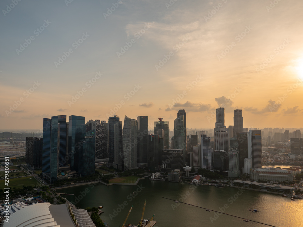 Obraz premium Singapore city views from Marina Bay Area