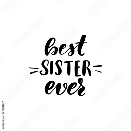 lettering best sister ever