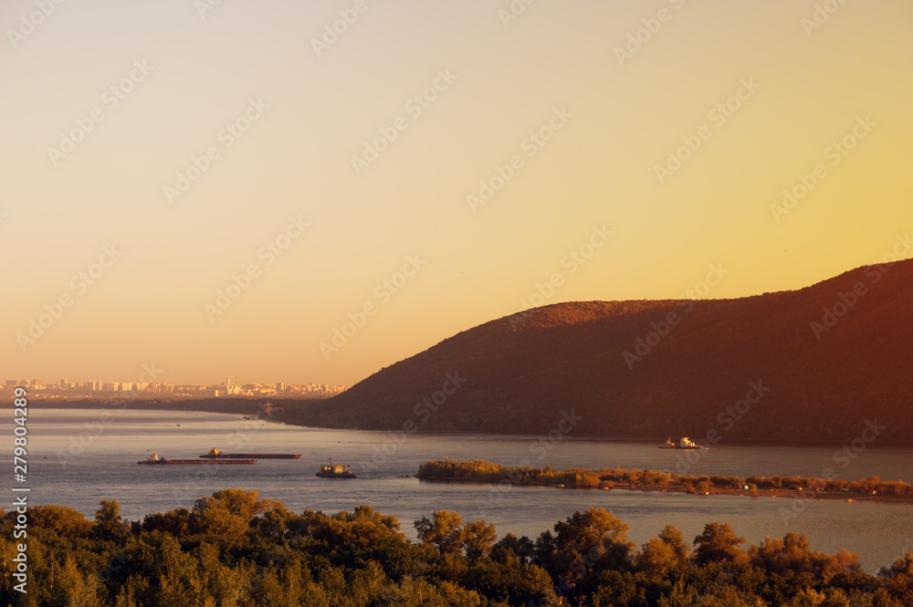 Gorgeous landscape of sunset sea