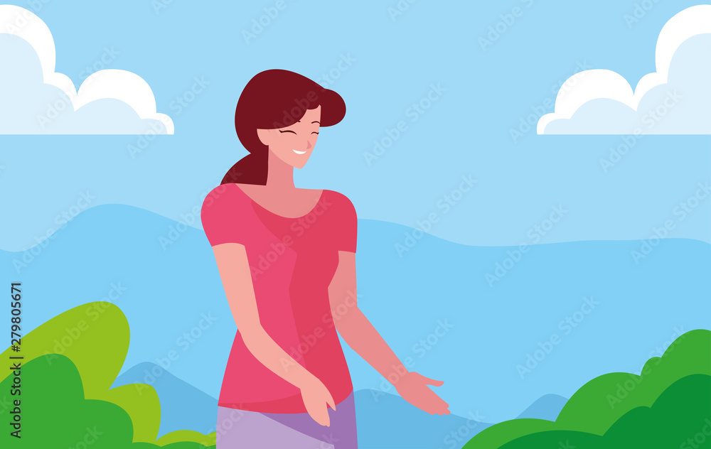 smiling woman character portrait design smiling woman character portrait design