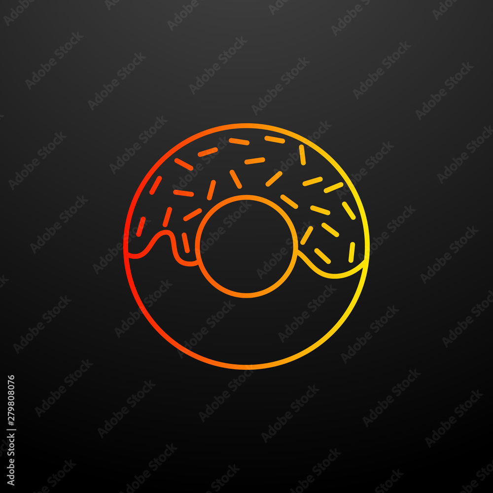 Donut nolan icon. Elements of fast food set. Simple icon for websites, web design, mobile app, info graphics Donut nolan icon. Elements of fast food set. Simple icon for websites, web design, mobile app, info graphics